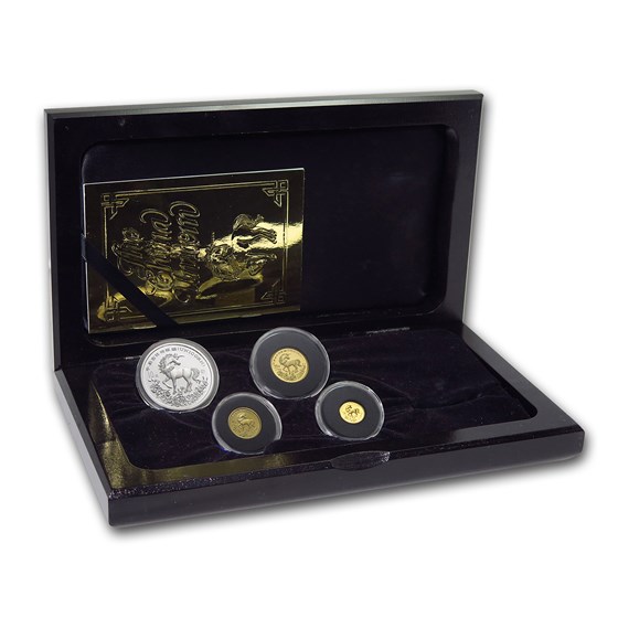 1994 China 4-coin Unicorn Proof Set (w/Box & COA) 1994 China 4-coin Unicorn Proof Set (w/Box & COA)